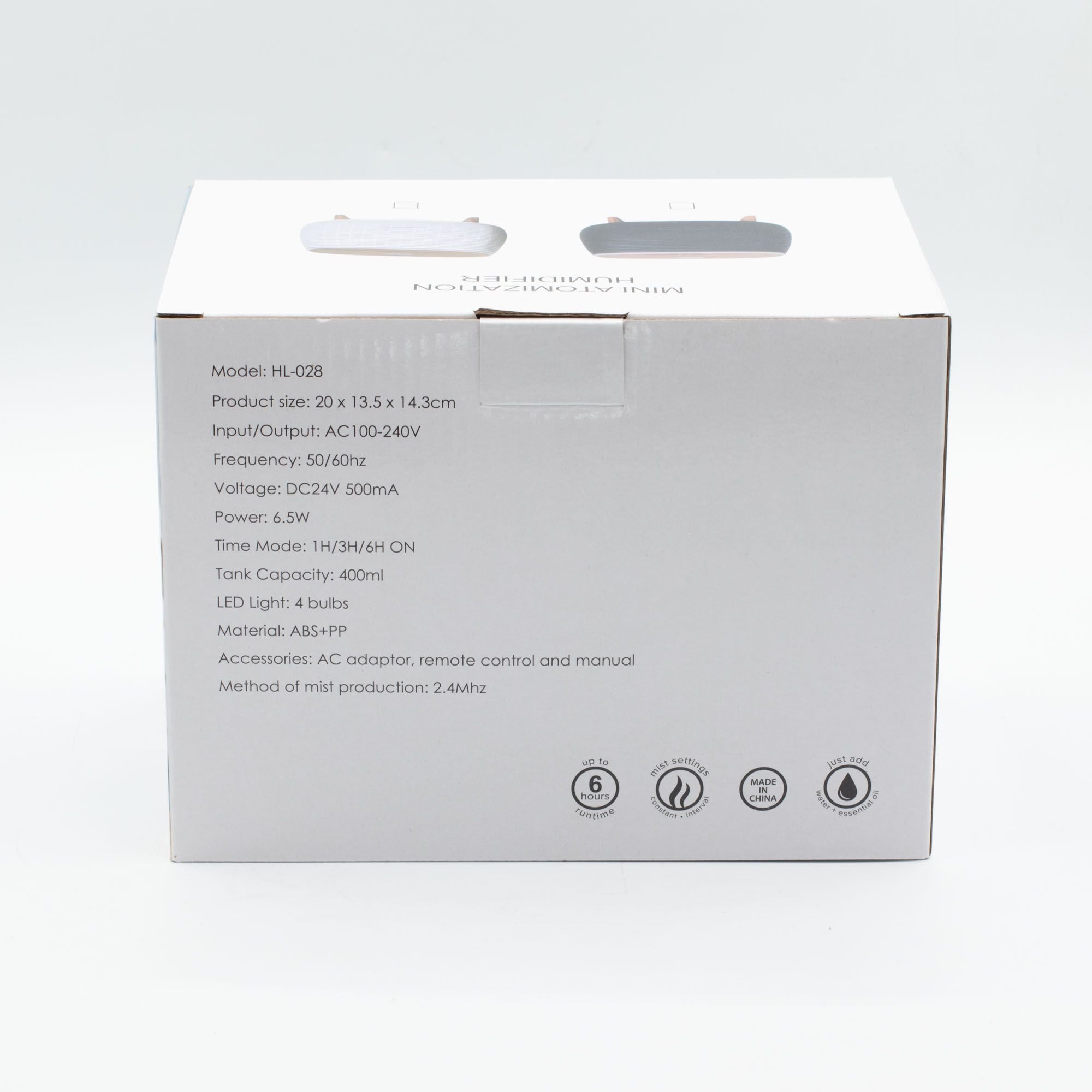 Futuristic Ribbed Aroma Diffuser with Colour Changing LED Light