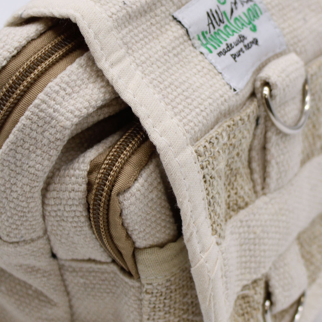 Body Cross Natural Hemp & Cotton Travel Bag for Everyday Use