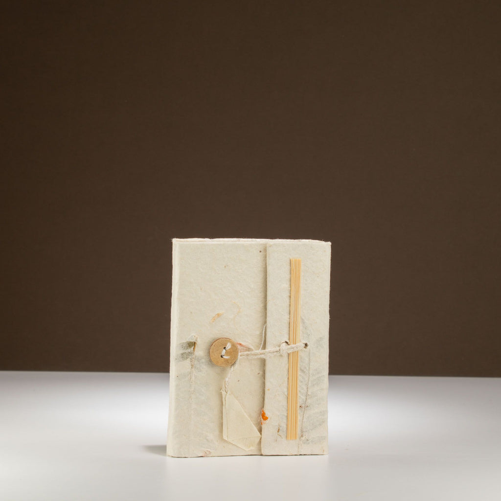 Lokta Mixed Flowers Mini Notebook with Botanical Cover Design