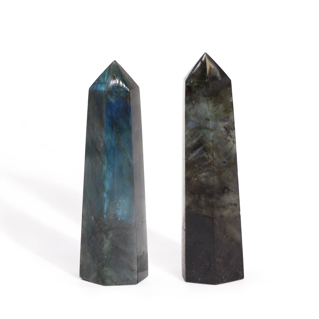 Madagascar Labradorite Point for Decorative Gemstone Display