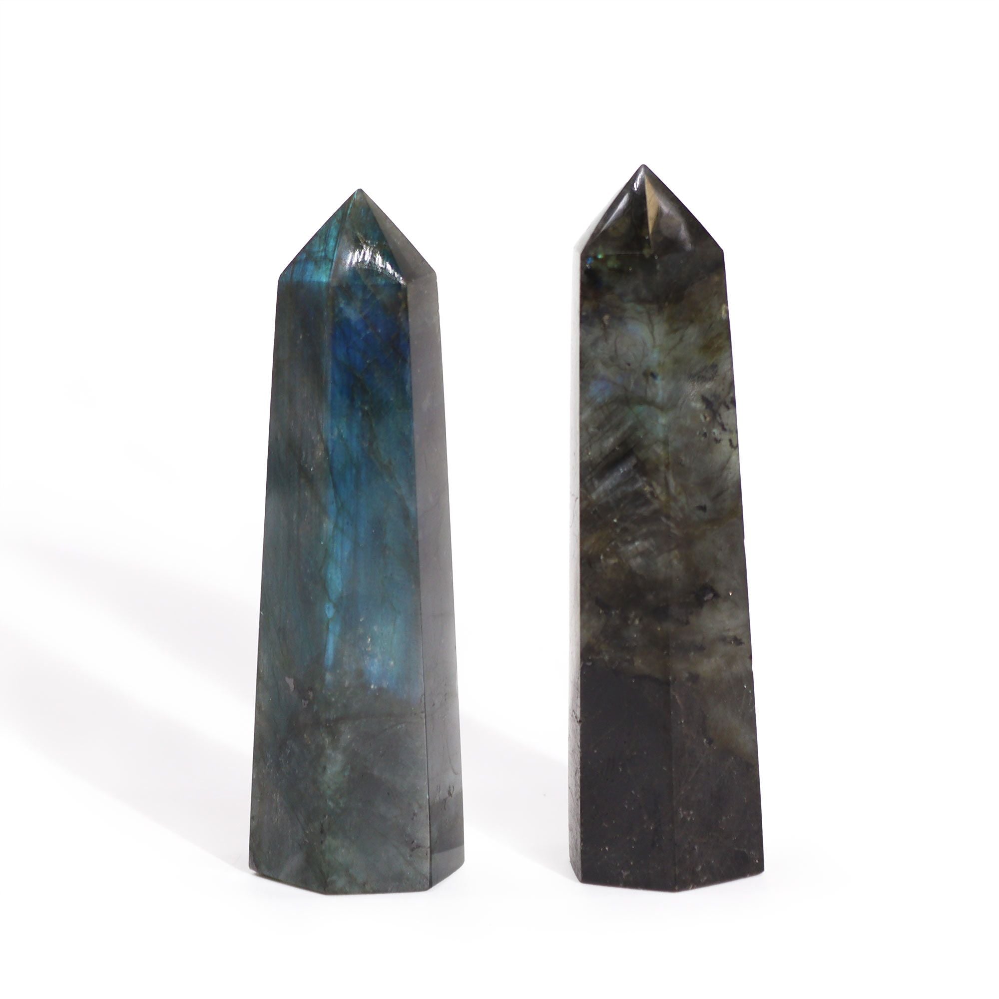 Madagascar Labradorite Point for Decorative Gemstone Display
