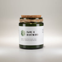 Greenman Woodwick Soy Candle - Sage & Mintwood