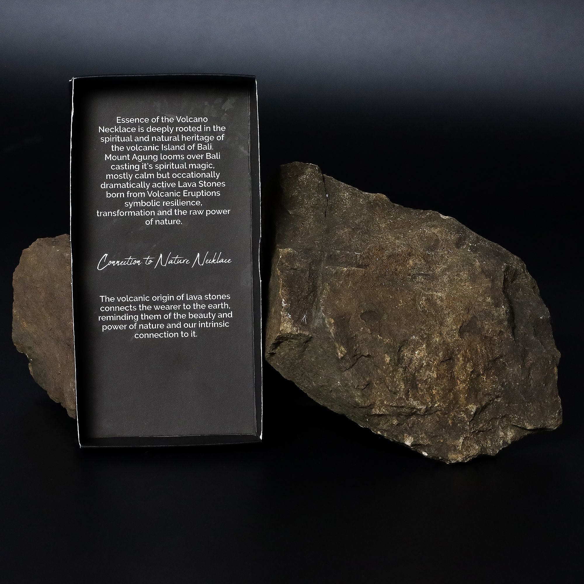 Essence of the Volcano Necklace with Natural Lava Stone Design