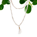 108 Bead Mala with White Quartz for Chanting and Reciting Mantras