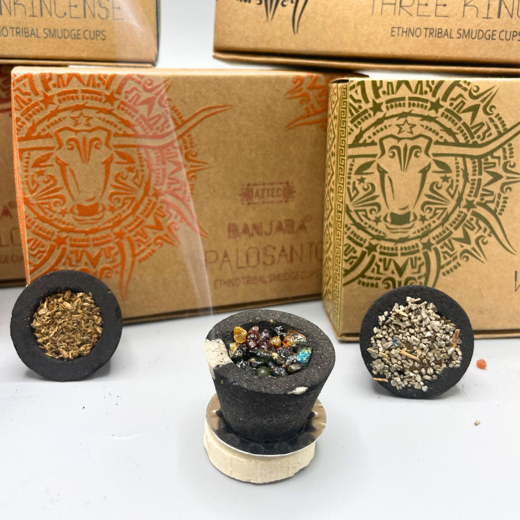 Banjara Resin Cups Mayan Myrrh for Unique Aromatic Experiences