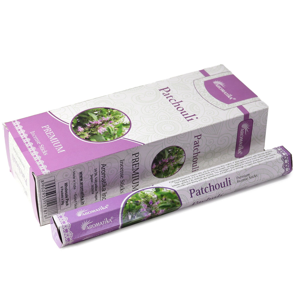 Aromatika Charcoal Free Hex Incense Sticks with Patchouli Scent