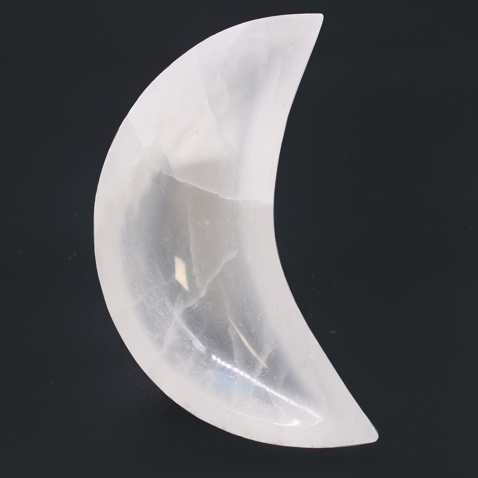 Selenite Moon Bowl 15cm for Elegant Home Decor and Unique Gifts