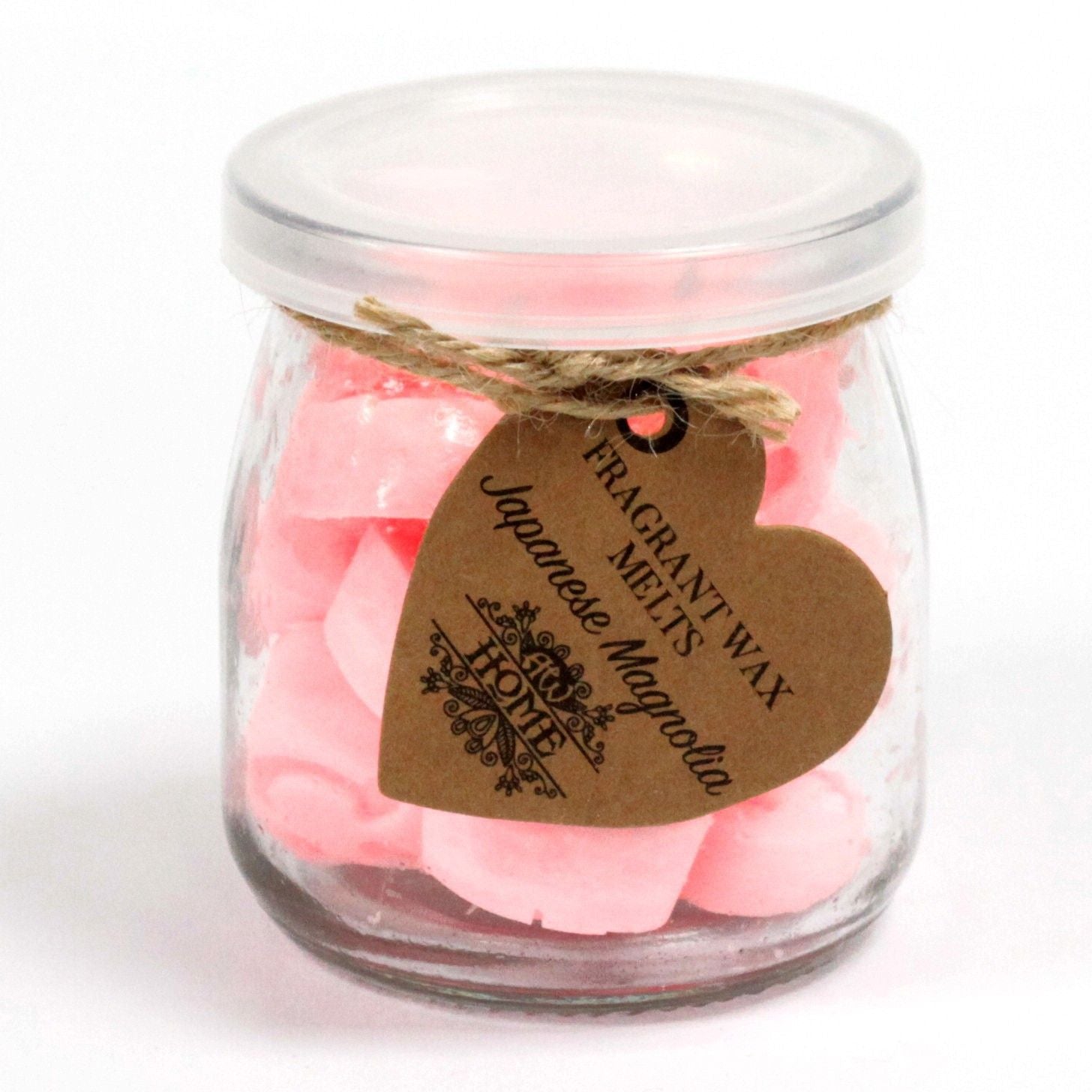 Soywax Melts Jar with Heart Shaped Japanese Magnolia Fragrance