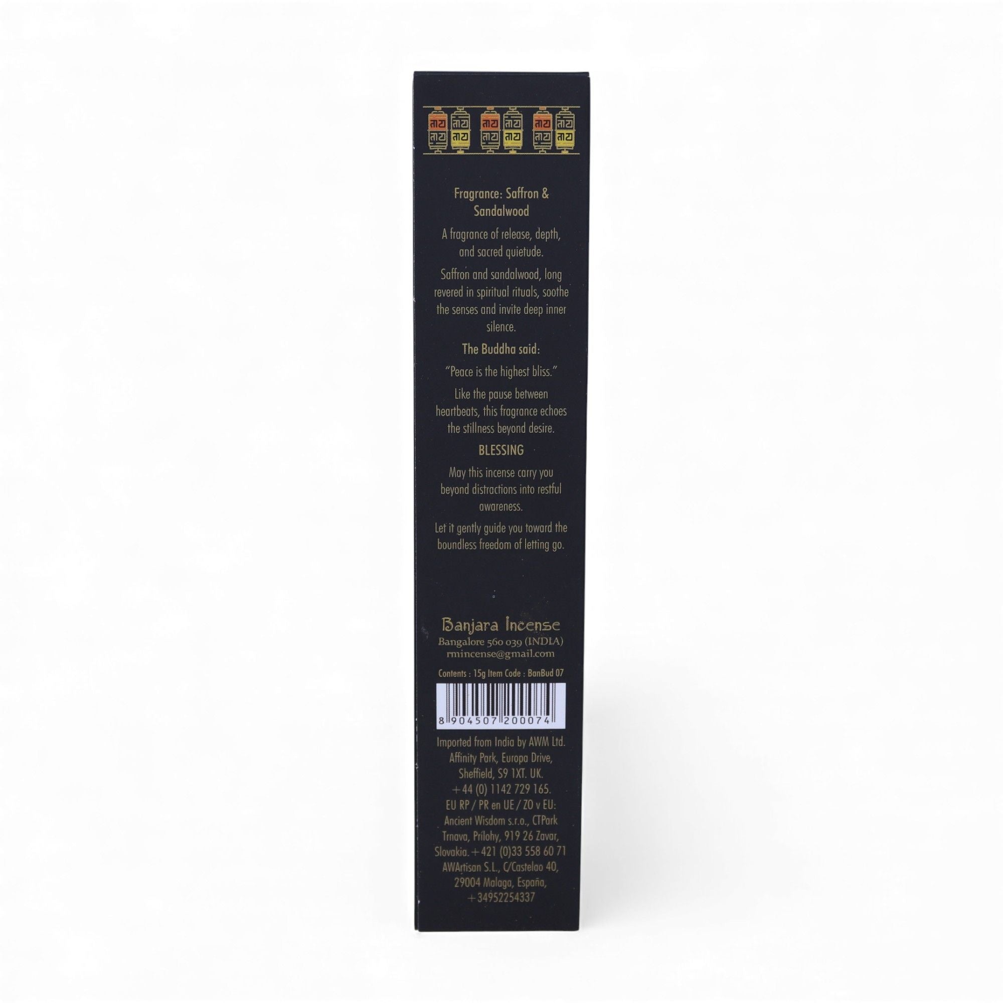 Banjara Buddha Nirvana Incense for Peaceful Reflection and Calm