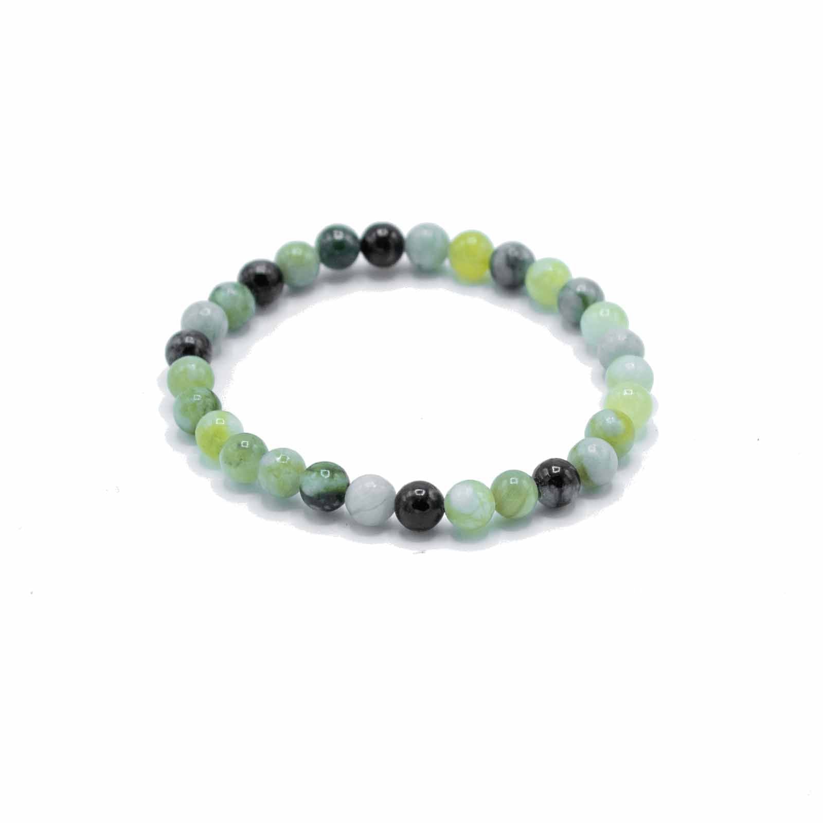 Gemstone Manifestation Bracelet with Olive Jade for Gifting