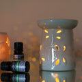 Classic White Dragonfly Oil Burner for Home Fragrance Decor
