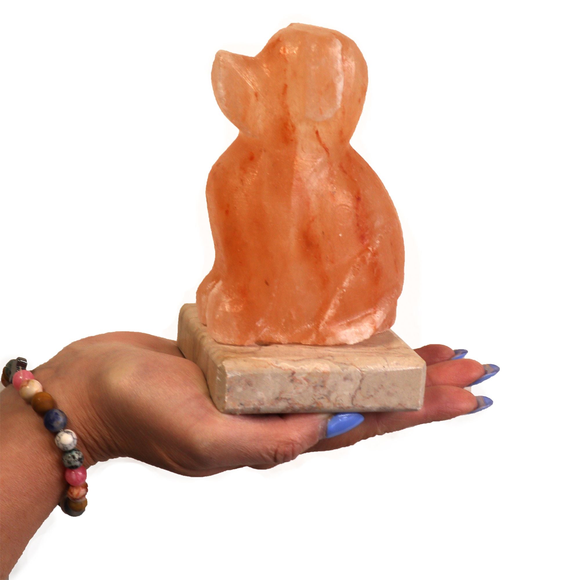 USB Dog Shaped Himalayan Salt Lamp for Unique Home Decor Lighting