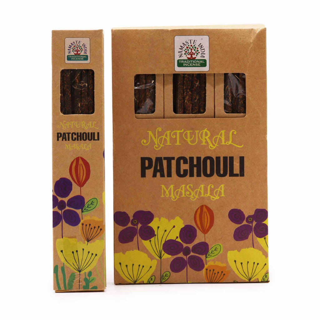 Natural Botanical Masala Incense Sticks with Patchouli Scent