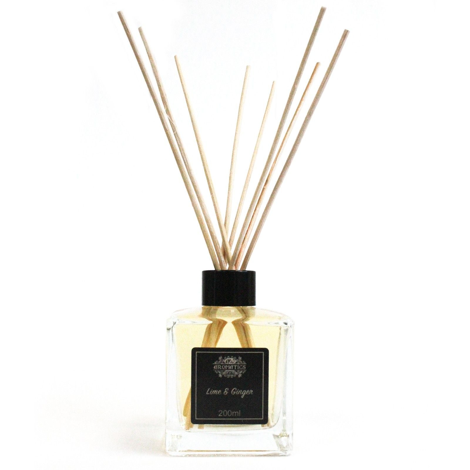 200ml Lime & Ginger Essential Oil Reed Diffuser for Home Fragrance
