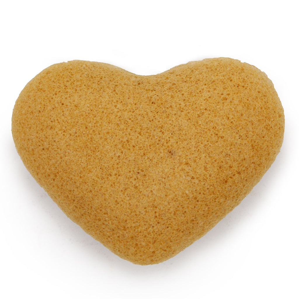 Konjac Heart Sponge Peach for Gentle Cleansing and Skin Care