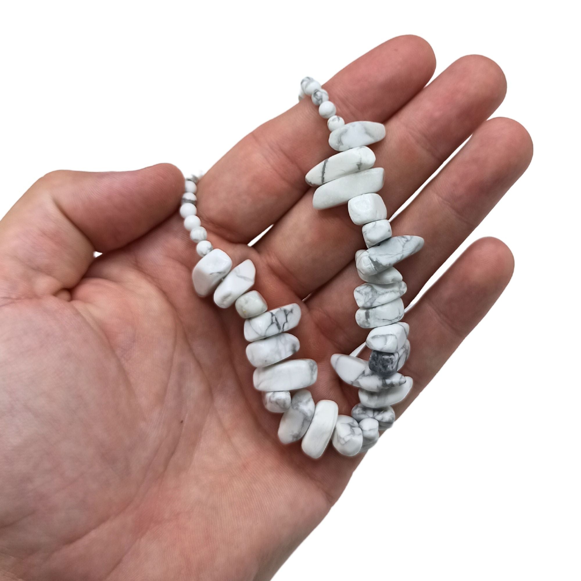 Longstone Gem Necklace with Elegant White Jasper for Style