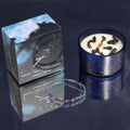 Zodiac Crystal Candle with Gemstone Bracelet for Sagittarius Gift
