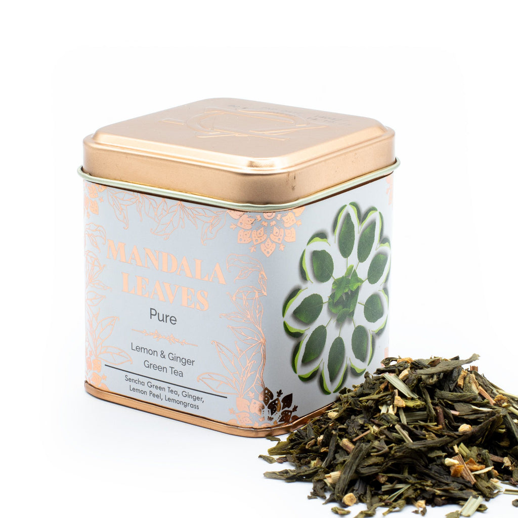 50g Classic Green Tea with Lemon and Ginger for Refreshing Moments