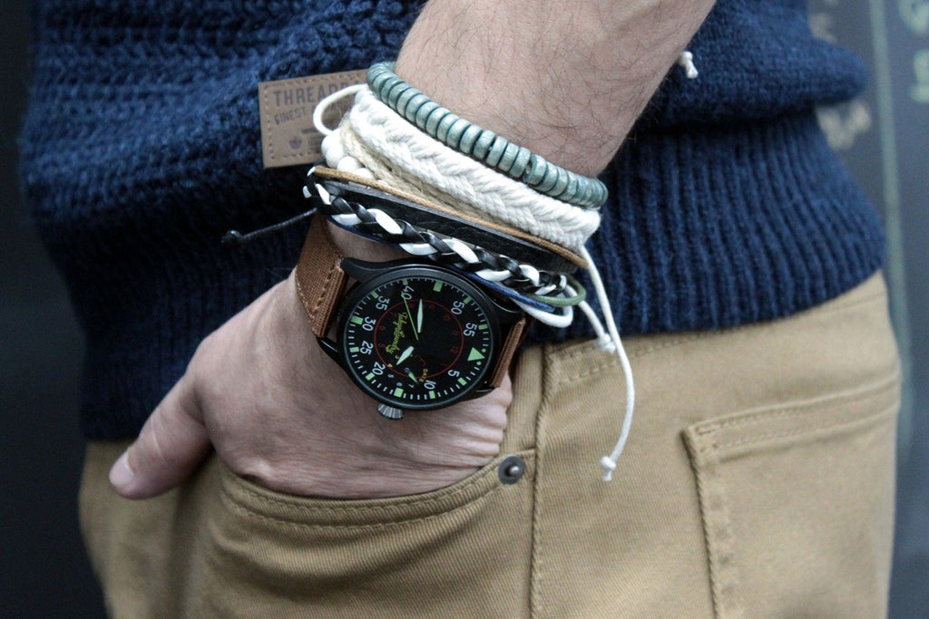 Stylish Mens Bracelet Sets in Moody Blue for Trendy Fashion