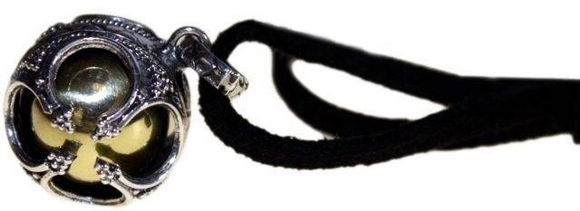 Silver Angel Bell Prosperity 16mm for Good Fortune and Blessings