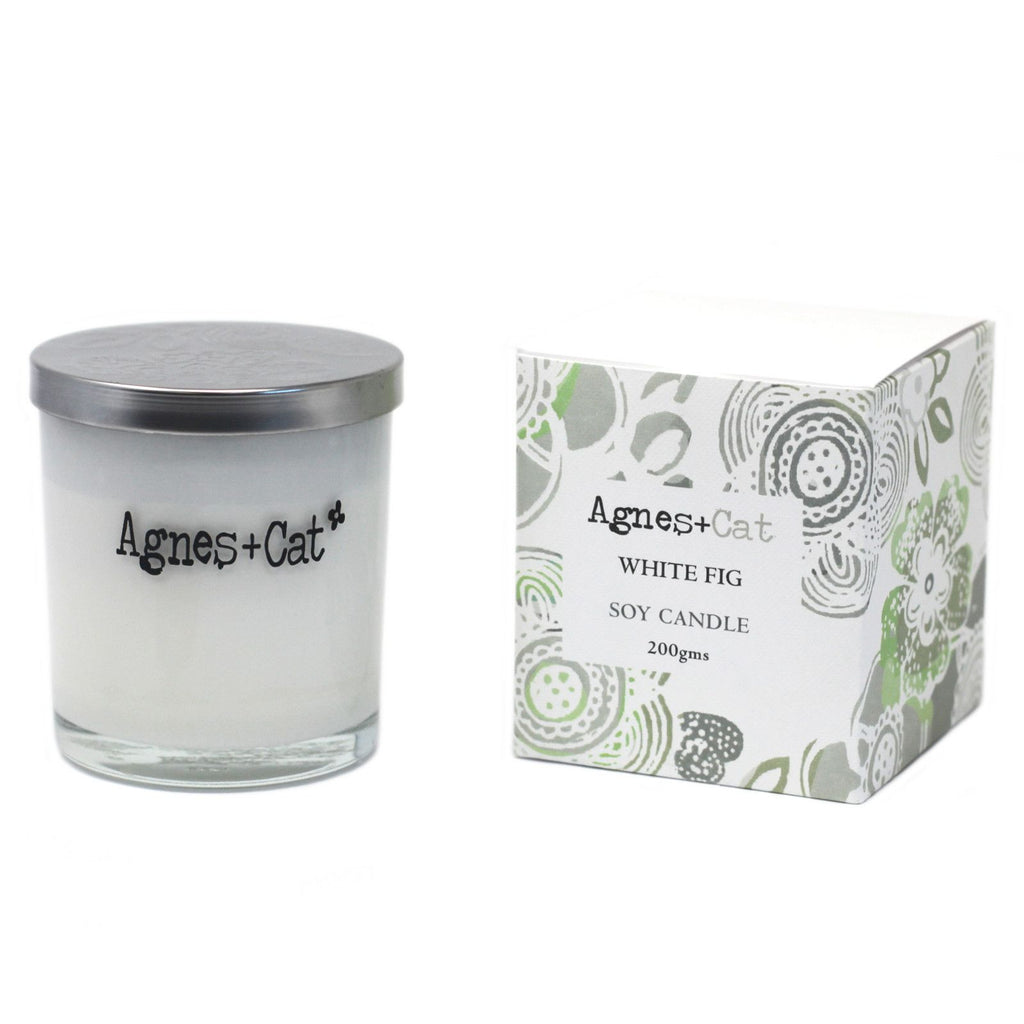 Agnes + Cat White Fig Votive Candle for a Relaxing Ambiance Experience