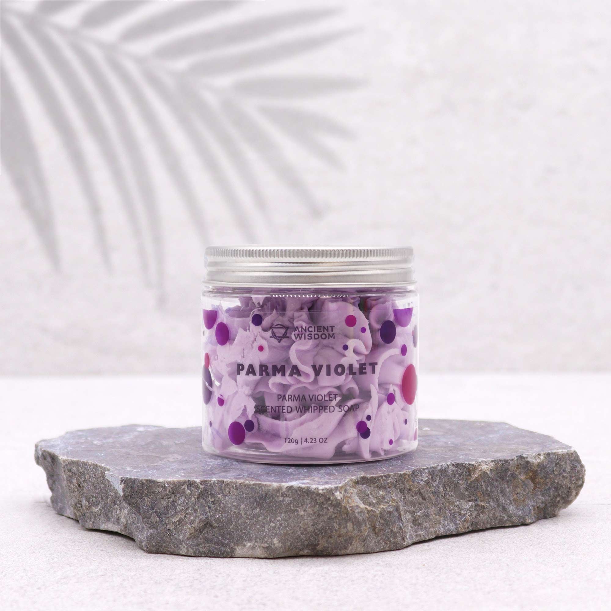 Parma Violet Whipped Soap 120g for Refreshing Bath Indulgence