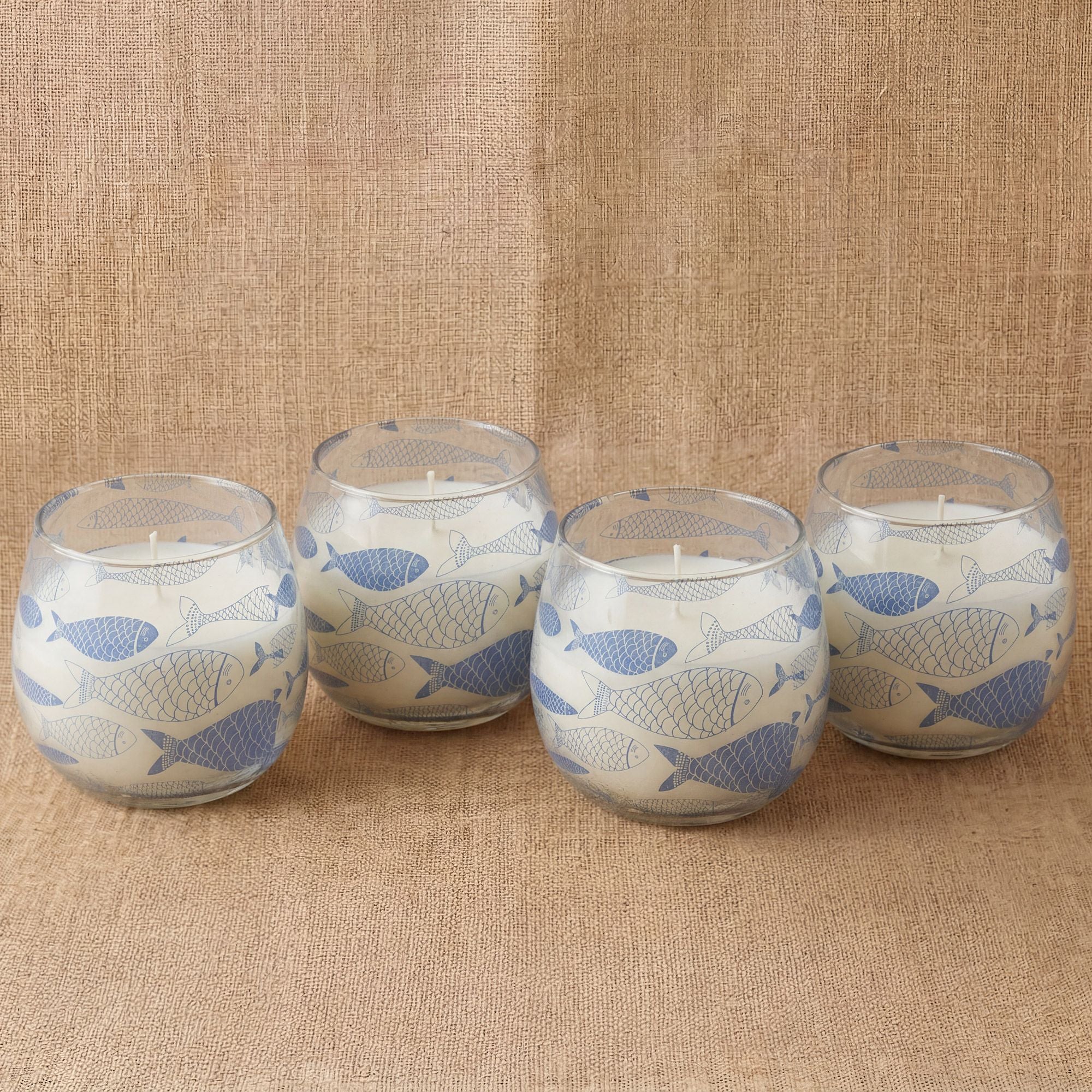 Small Glass Jar Candles - Seabreeze
