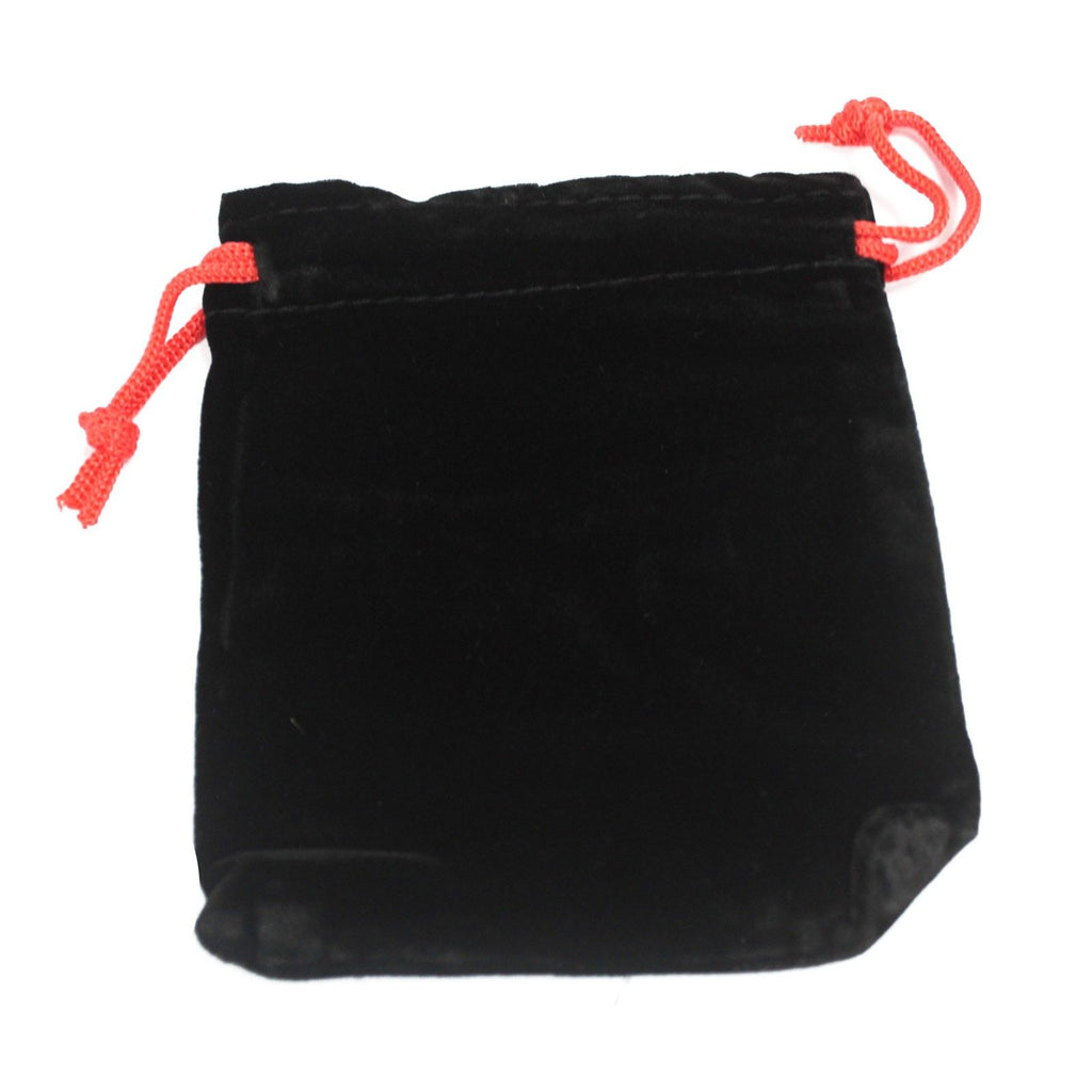 Quality Velvet Pouch in Black for Rings and Jewellery Storage