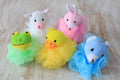Cotton Animal Scrunchie in Assorted Colours for Bath Time Fun