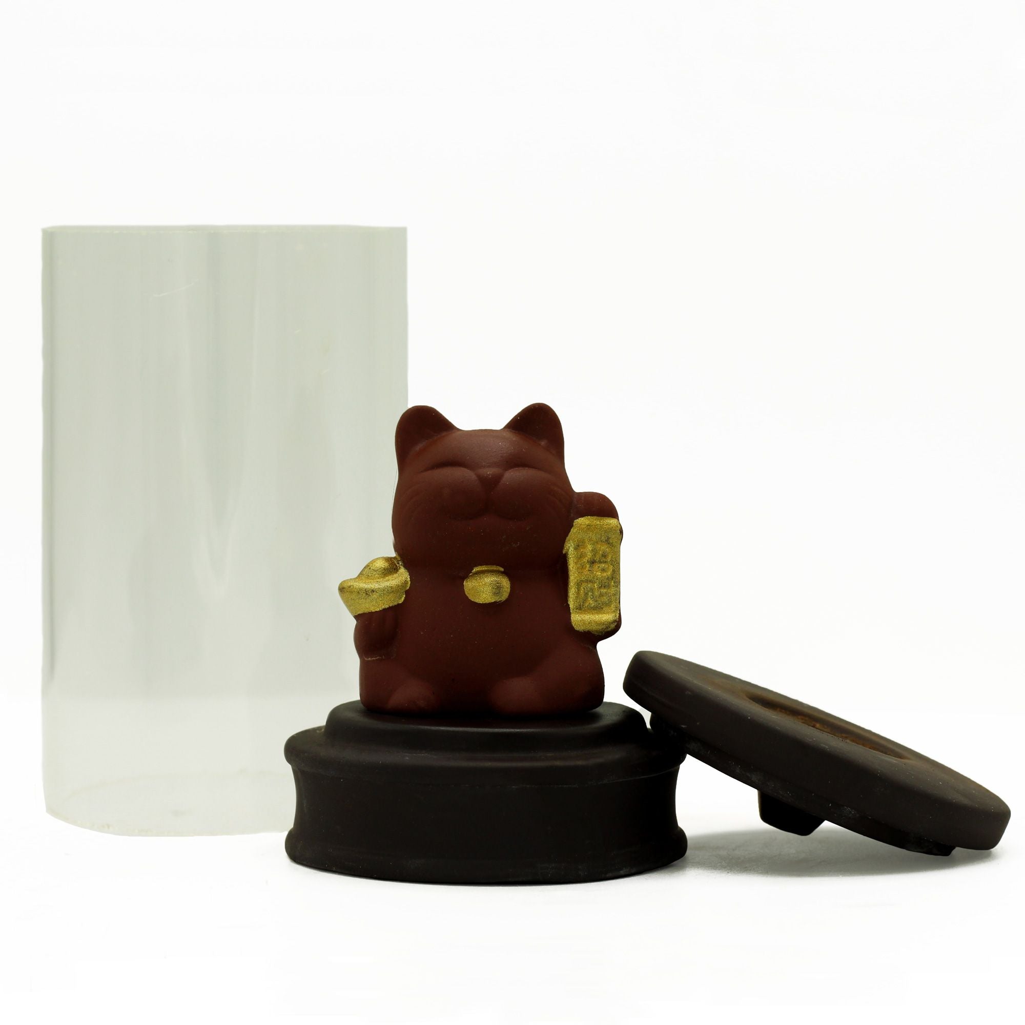 Backflow Incense Burner Money Cat Tube for Prosperity Display