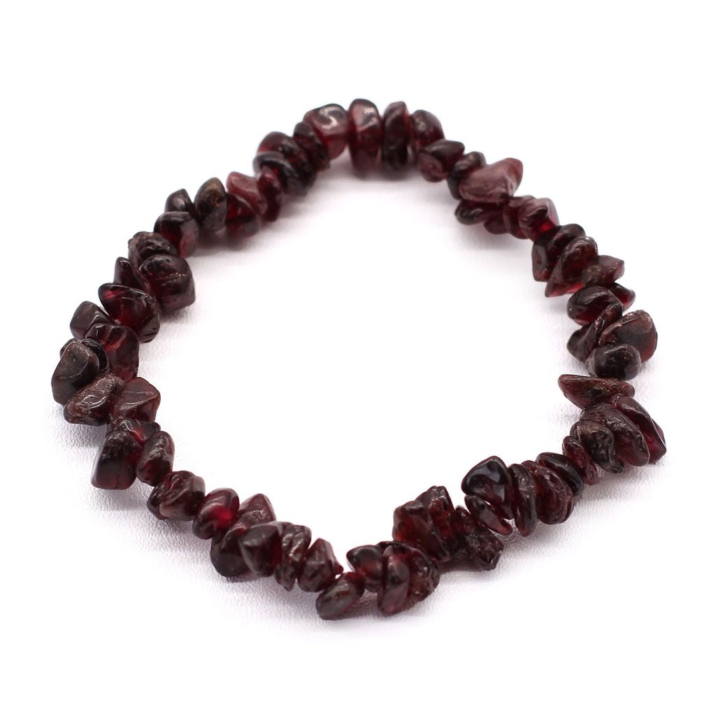 Stylish Chipstone Bracelet Featuring Beautiful Blood Garnet Chips