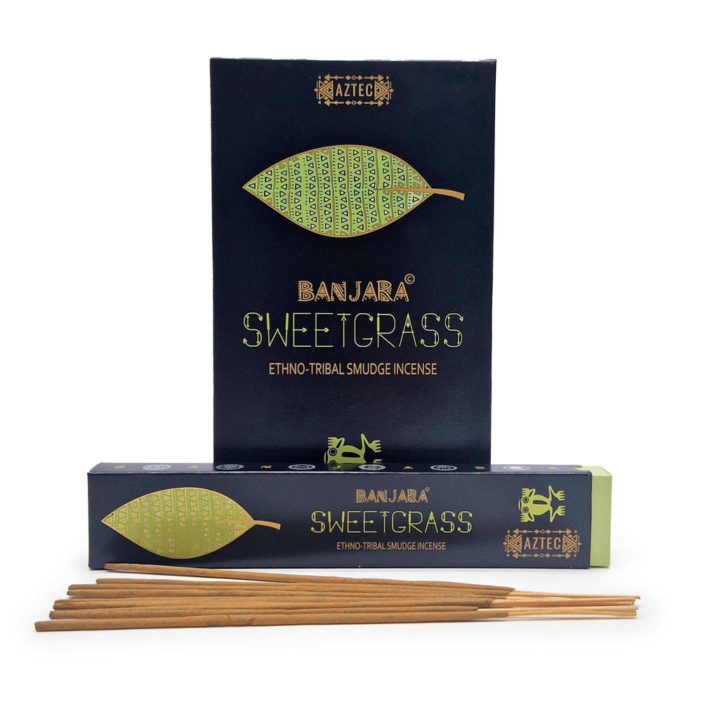 Banjara Tribal Smudge Incense Sticks with Sweetgrass Fragrance