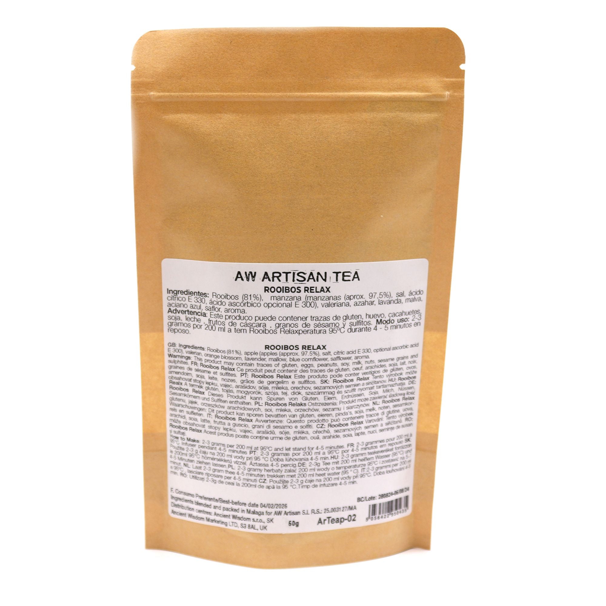 50g Red Bush Relax Tea with Lavender and Citrus for Soothing Moments