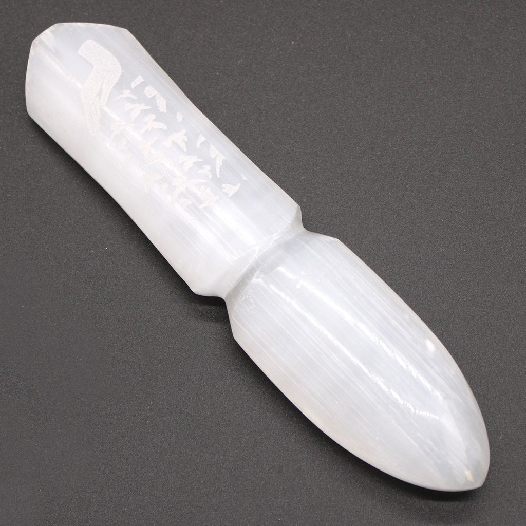Selenite Ritual Knife for Ceremonial Use to Release Bonds