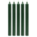 Solid Colour Dinner Candle Set of 21 in Rustic Holly Green Shade