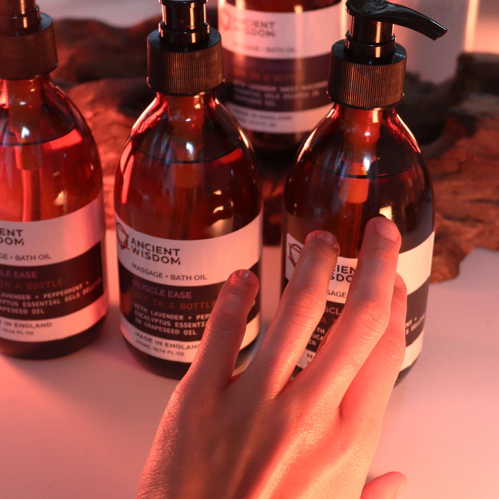 Aromatherapy Massage and Bath Oil for Joint Ease in 300ml Bottle