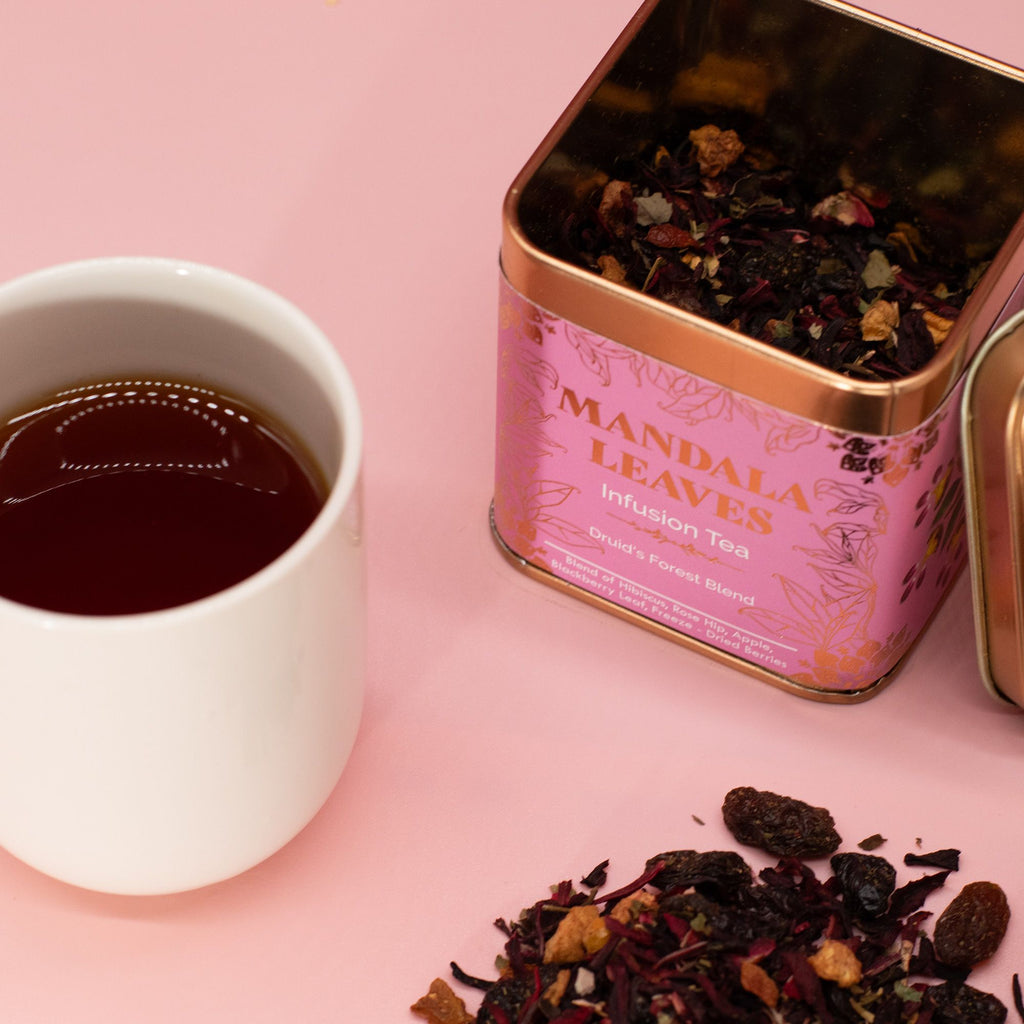 50g Druid's Forest Tea Blend Vibrant Fruit Infusion in Decorative Tin