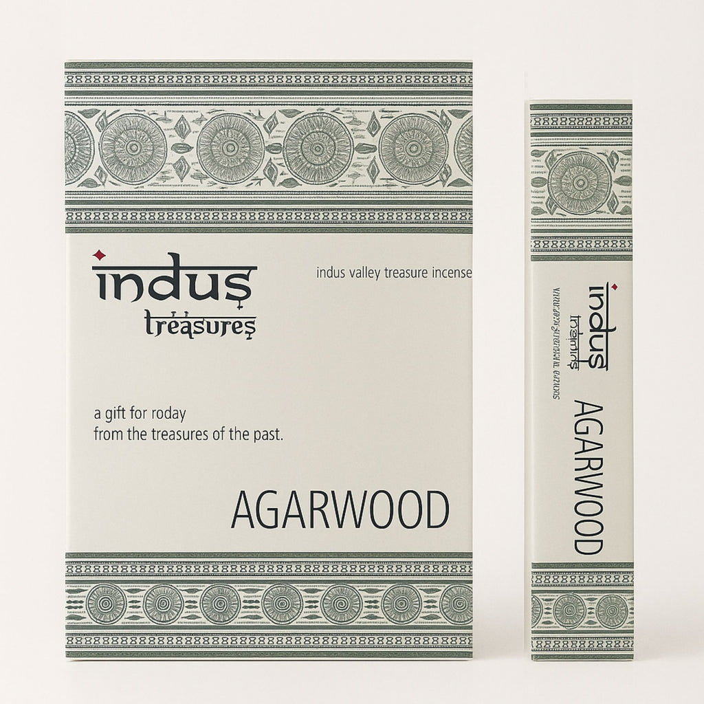 Indus Treasures Agarwood Incense Sticks 15g Pack for Serenity
