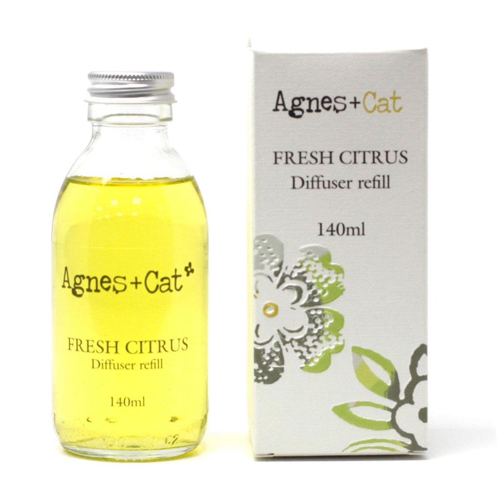 Agnes + Cat Reed Diffuser Refill Fresh Citrus 150ml for Home