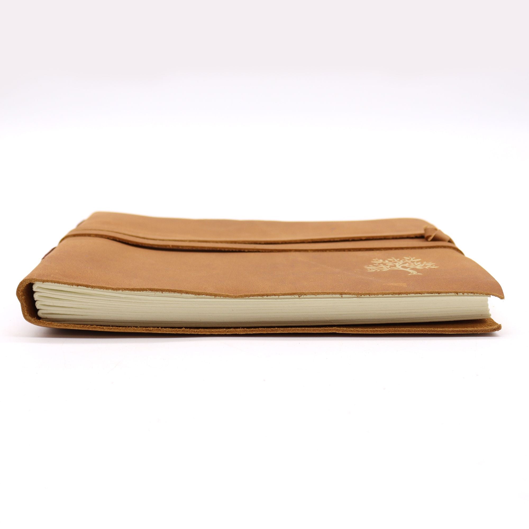 Leather Sketchbook Golden Tree with 144 Pages for Artists