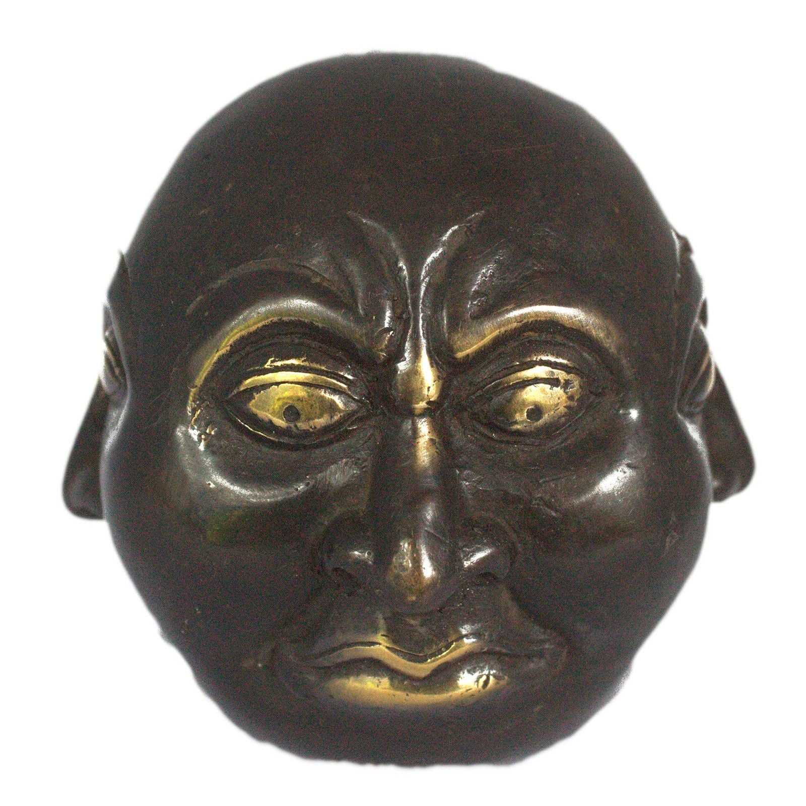 Fengshui Four Face Buddha 10cm Brass Decor for Home Serenity