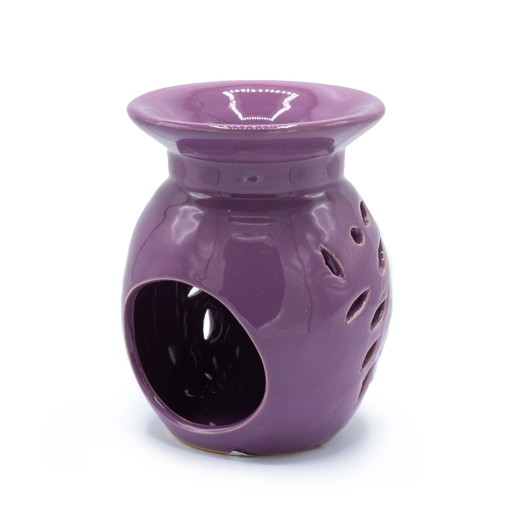 Lavender Floral Oil Burner with Elegant Design for Aromatherapy