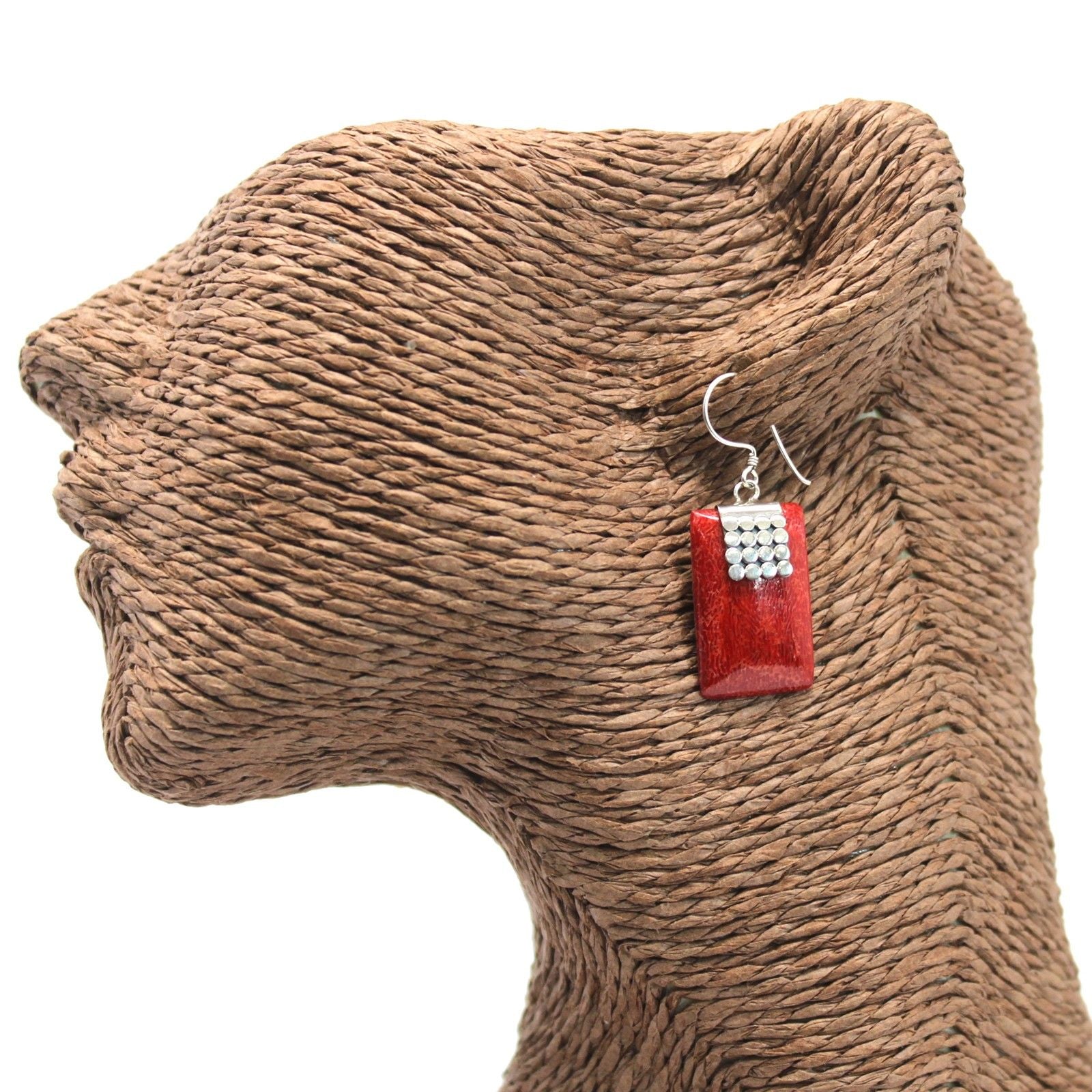 925 Silver Earrings with SQ Mini Discs for Elegant Occasions