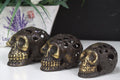 Vintage Brass Skull Small Decorative Fengshui Home Accent Piece