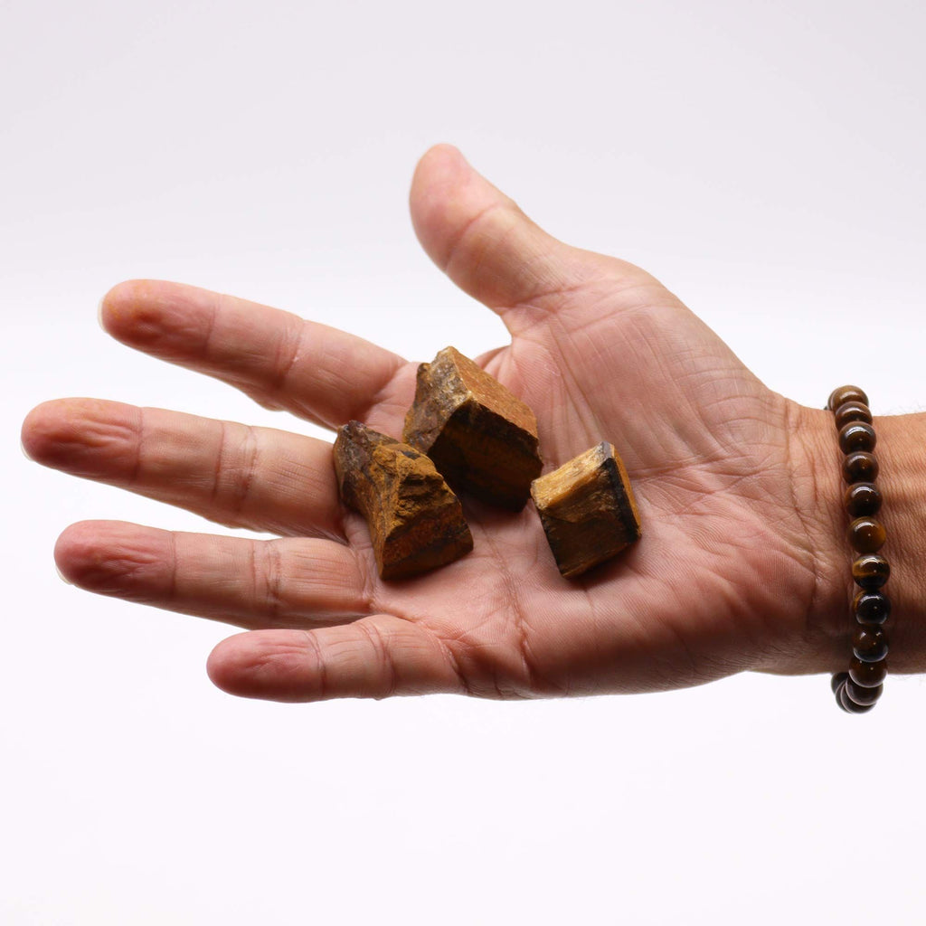 Raw Tiger Eye Crystals (500gm) for Home Decor and Gifting
