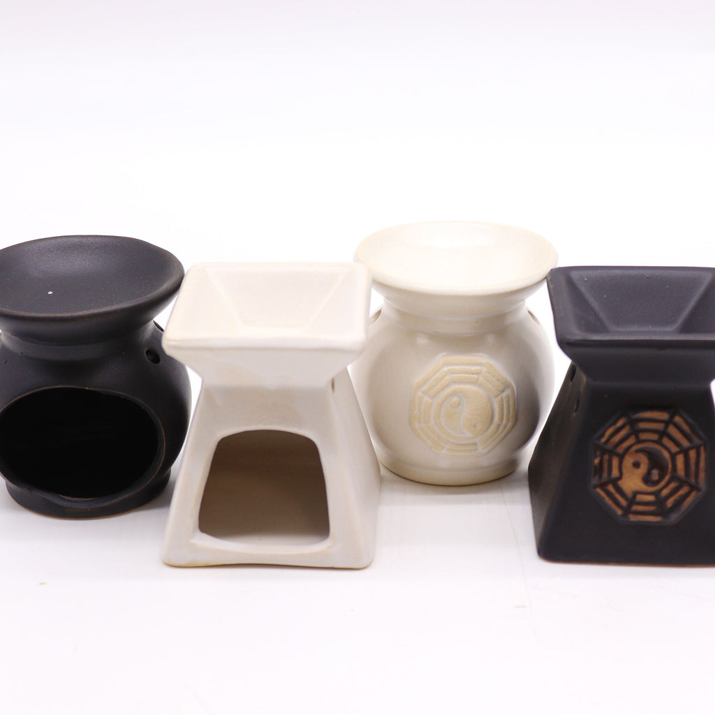 Classic Yin Yang Oil Burners with Rustic Terracotta Design