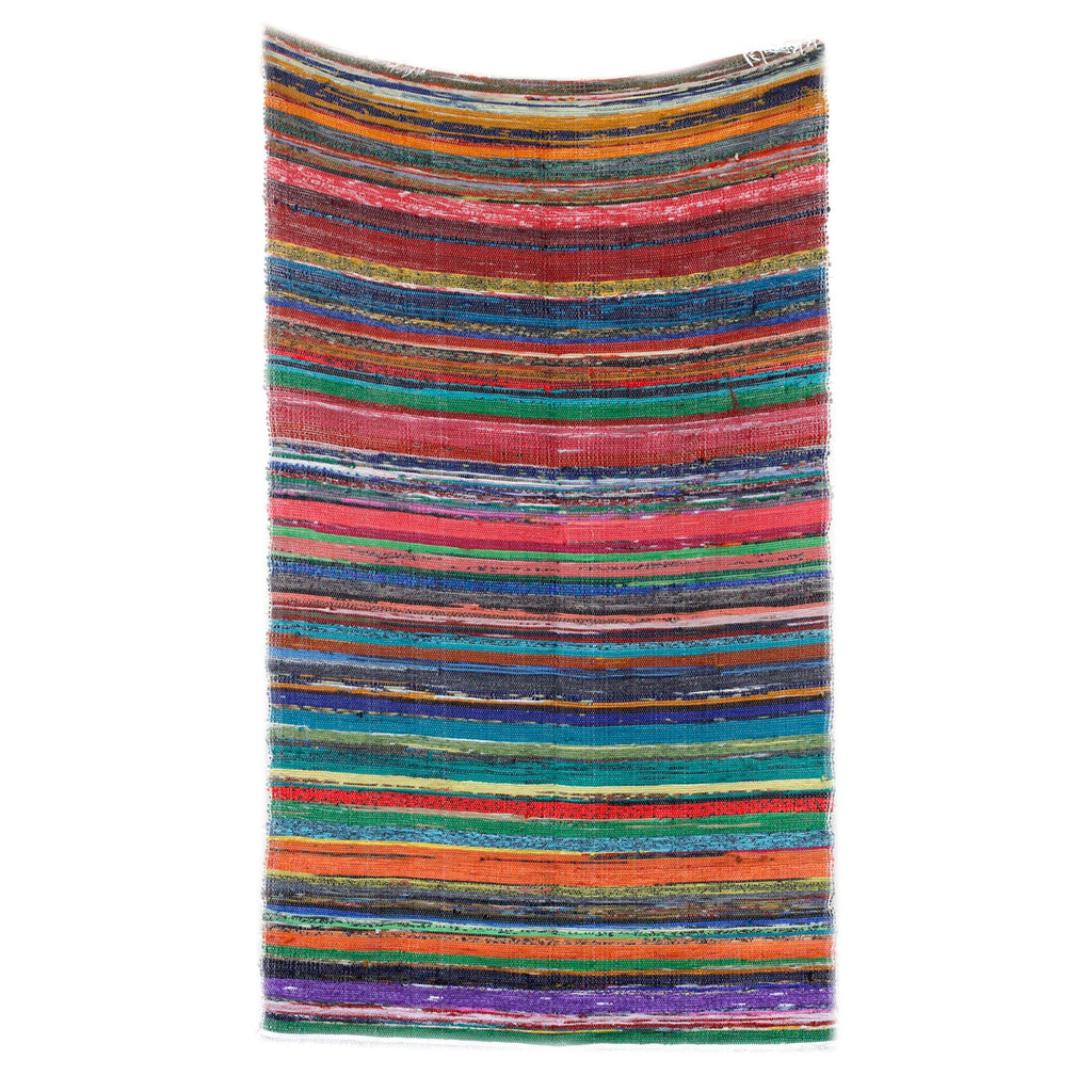Luxury Natural Rag Rug 155 x 90cm for Home Decor Enhancement