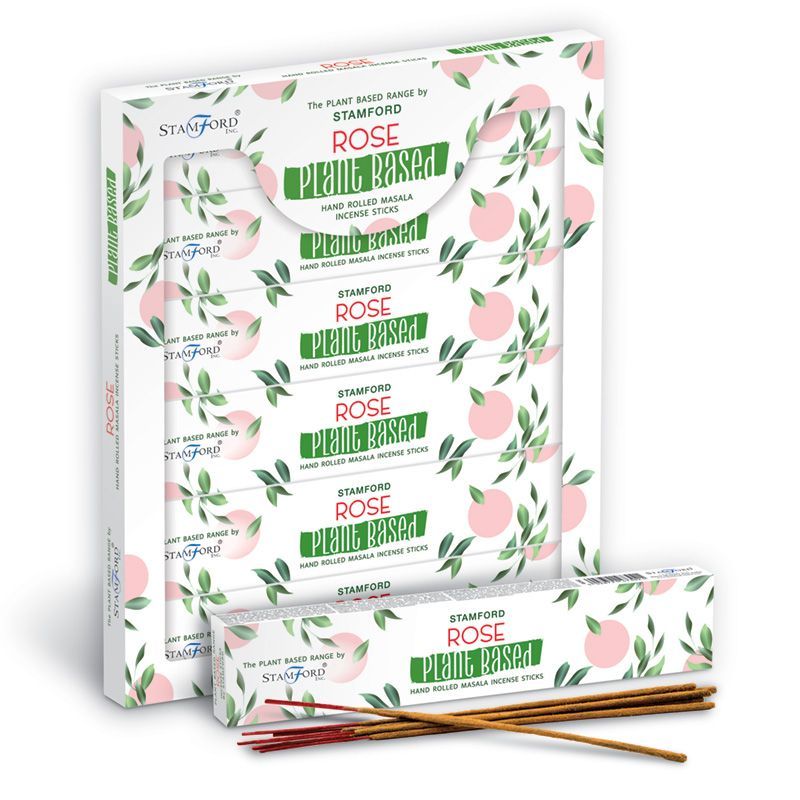 Plant Based Masala Incense Sticks with Rose Fragrance for Calm