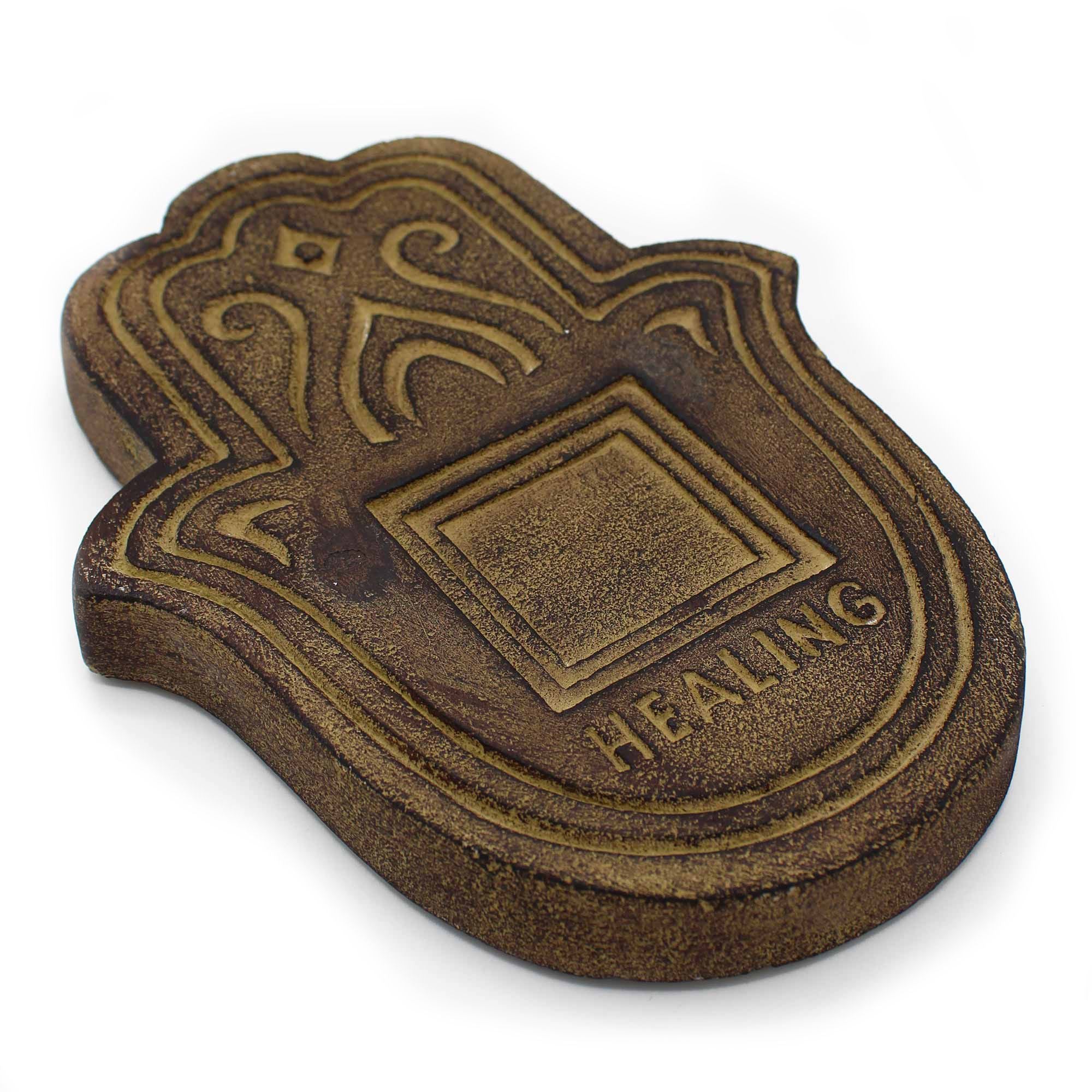 Healing Incense Plate with Antique Stone Effect for Aromatherapy