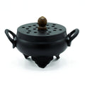 Classic Iron Cauldron Burner for Incense and Unique Home Décor
